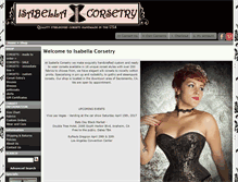 Tablet Screenshot of corsetmaker.com